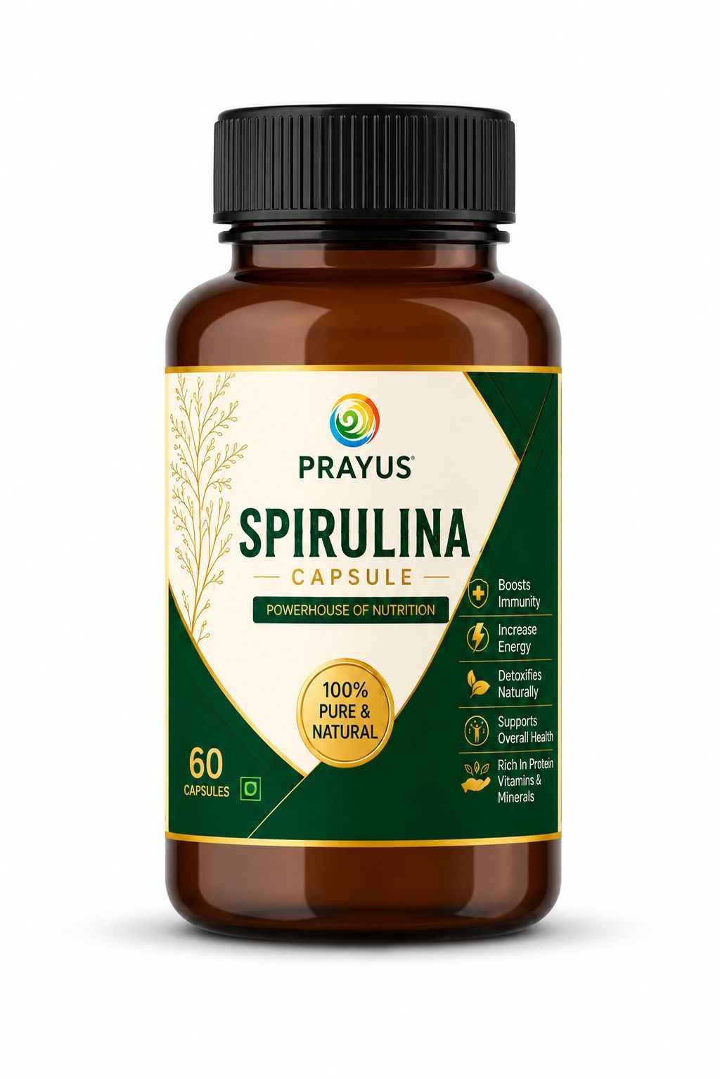 SPIRULINA CAPSULES (100 Capsules)